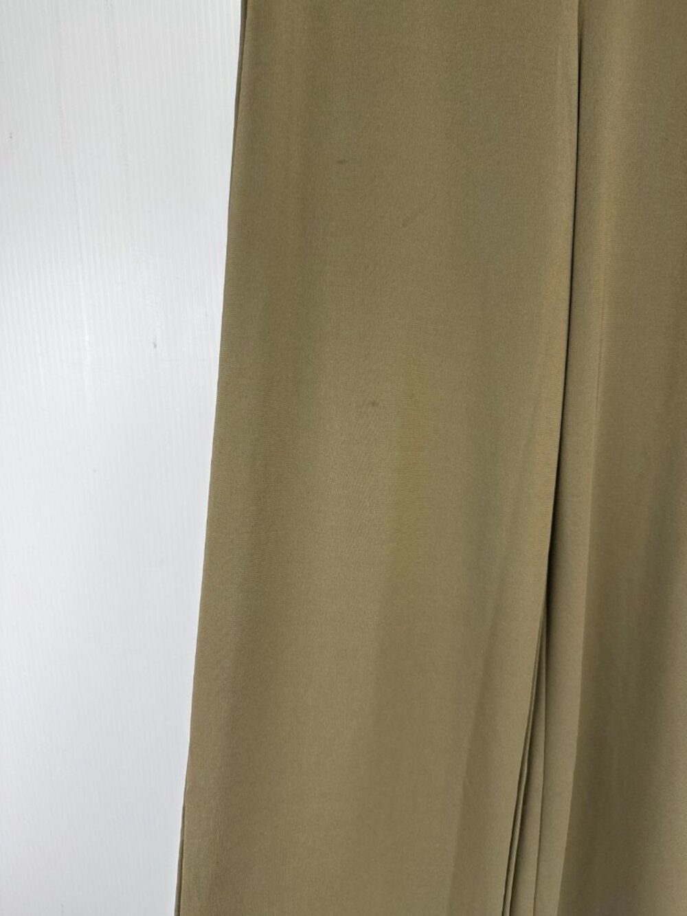 UNIQLO Elastic Waist Wide Leg Stretch Khaki Olive Green Pants Size M‎ - Picture 4 of 8